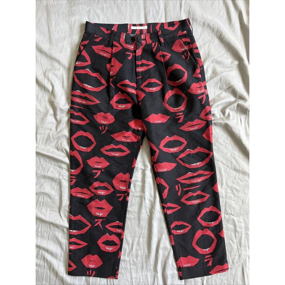 Pleats Please Men’s Chino Pants Lips Print Size 3